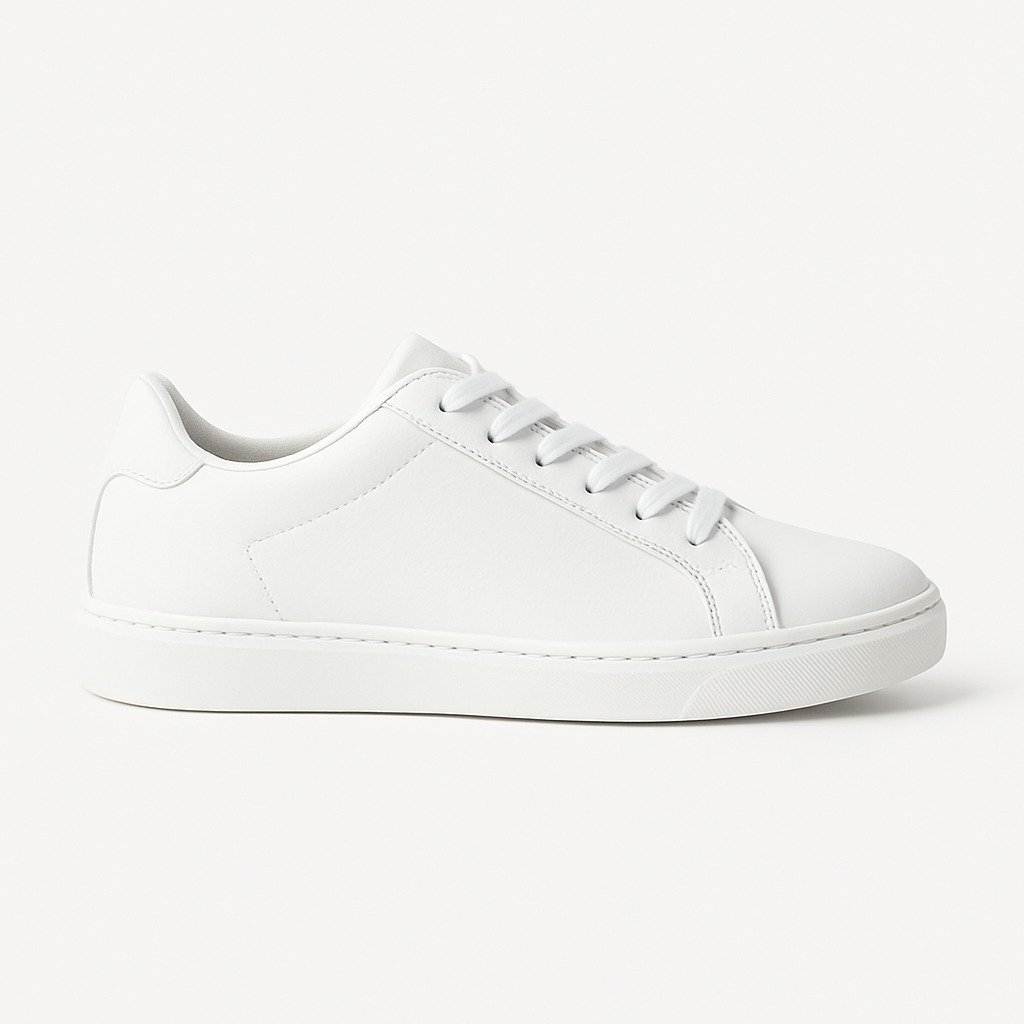 White Classic Low-Top Sneaker